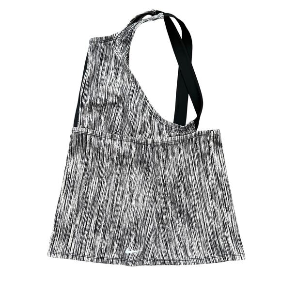 Nike Tankini Swim Top Cross Strap Gray Bra Yoga Workout Size Small *No Bra Pads* - Picture 3 of 6